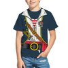Kid's Print 3D Pirate Costume Halloween T Shirts Funny Cruise Pirates T-Shirt (US, Age, 9 Years, 10 Years, Phai04)