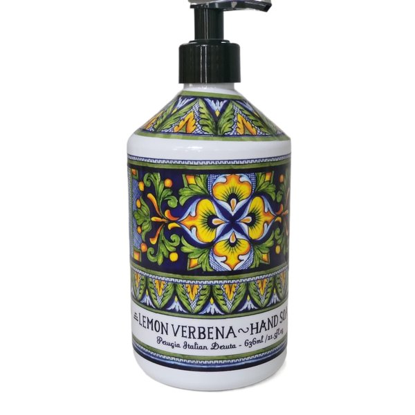 FVLFIL Hand Soap Collection 21.5 FL OZ Each, lavender, lemon Verbena, Sweet Orange, Lavender Rosemary, Lemon Sage, Amber Rose And Lavender Sage (Lemon Verbena, 21.5 oz)
