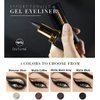 Go Ho Matte Grey Eyeliner Stick,Gel Eyeliner Stick,Creamy Smooth Dark Grey Eye-liner Pen Eyeliner Makeup Tattoo for Women(Gray)
