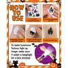500 Styles Luminous Halloween Tattoos Party Favors for Kids, Halloween Temporary Tattoos Stickers, Halloween Goodie Bag Stuffers Halloween Gifts for Halloween Treats, Halloween Party Supplies