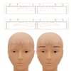 30pcs Eyebrow Shaping Stencils Disposable Eyebrow Ruler Sticker Brow Template Permanent Makeup Measuring Tools (Brow Shape A)
