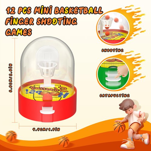 Cheelyvin.H 36 Pcs Basketball Goodie Bag Favors for Kids 4-12, Mini Basketballs Game Party Favors, Adjustable Basketball Bracelets, Set for Sports Party