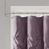 Madison Park Laurel Purple Shower Curtain, Pieced Transitional Shower Curtains for Bathroom, 72" x 72", Violet