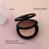 Arousar Pressed Face Powder, Flawless and Oil Control Pressed Setting Powder, Long Lasting Matte Finish 5# CARAMEL 05