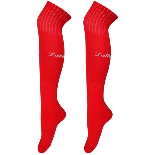 Luwint Knee High Socks for Soccer Baseball Costume, Men and Women Size 6-10, 1 Pair (Red)