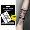 INKARTLINK Semi Permanent Tattoos, Tattoos for Women, Holiday Tattoos, Party Favors, Lasts 7-15 Days, Waterproof and Non-reflective, Unique Design(Mandala Armlet)