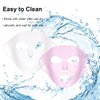 Naturahand 2 Pieces Silicone Mask, Reusable Anti-Wrinkle Silicone Face Mask for Sheet Prevent Evaporation Masks Face Care Tool Pink,White