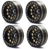 HOPLEX 1.0 Plus Brass Beadlock Wheels RC Wheel Rim Set 42g/pcs 6-Spoke Rims for TRX4M Axial SCX24 FMS FCX24 1/18 1/24 RC Crawler Car Upgrade Accessories