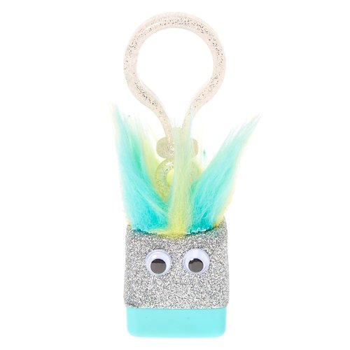 Claire's Silver and Mint Vanilla Flavoured Lip Balm Cube Push Clip