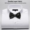Unoutur 8 Pieces bow ties for men, Pre-tied Men's Bow Ties Adjustable Satin Bow Tie for any Age（black）