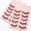 Red Ember Natural Faux Mink Eyelashes Strip Lashes Natural Wispy Fluffy 3D Effect Supernatural Reusable Lashes Fake Eyelashes - 10 Pairs