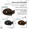 Moresoo Clip in Hair Extensions for Women Darkest Brown Mixed with Chestnut Brown Balayage Human Hair Clip Ins 18Inch Hair Extensions for Women Clip in Brown 7pcs 120G