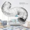 Omont Dryer Vent Hose 4 Inch 5FT Flexible Dryer Ducting Tube Air Duct Aluminum Insulated Flex Hose Kit Indoor Outdoor