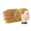 Traininghead 100% Human Hair Mannequin Head Hairdresser Training Head Cosmetology Manikin Head Doll Head With Free Clamp (Light Blonde)