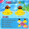 Sosation Cowboy Rubber Duck Bulk Mini Car Yellow Duckies Bath Toys Party Favor with Mini Hat Swim Circle Necklace Sunglasses Car Ornaments for Summer Birthday Swimming Supplies(24 Pcs, Novel Style)