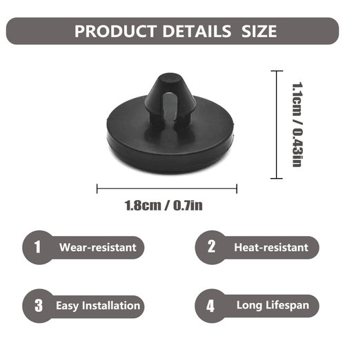 12 Pieces Brake Switch Stopper, Car Brake Light Switch Stopper Brake Switch Pad Automotive Clutch Pedal Stopper 90541-06036