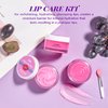 ANAI RUI Lip Therapy Set, Lip Scrub & Lip Mask, Overnight Hydrating Lip Moisturizer with Lip Exfoliator Scrub and Lip Sleeping Mask for Lip Plumping, Lip Gift Kit for Dry, Chapped, Dark Lips, Grape