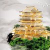 Piececool 3D Metal Puzzle for Adults, Tengwang Pavilion Metal Model Kit, Chinese Famous Architecture Building Kit DIY Craft Brain Teaser 3D Puzzles STEM Toys Gifts for Teens Man Woman Family- 106 Pcs