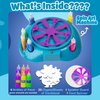 Spin Art Machine Variable Speed, Battery Operated Spinner - Paint Spinner with Splatter Guard, Washable Paint, Spin Art Kit, Art Design Card, Stem Toys, Kid Arts and Crafts, Girls Boys