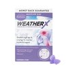 WeatherX, Pressure Filtering Earplug for Shifts in Barometric Weather Pressure, Download Free Alert app (Regular 2 Pk)