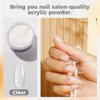 ROSALIND Clear Acrylic Nail Powder 50g/1.76oz Acrylic Clear Powder for Nail Acrylic Extension, Professional Crystal Polymer Clear Nail Powder Acrylic Nail Caving, Dry Naturally No Nail Lamp Needed