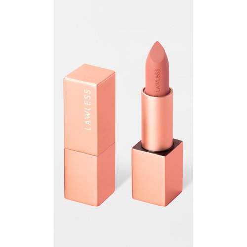 Lawless Forget the Filler Lip-Plumping Line-Smoothing Satin Cream Lipstick - Tropic - Natural Ingredients Smooth and Hydrate Lips for a Plumper, Fuller Look - 3.7g