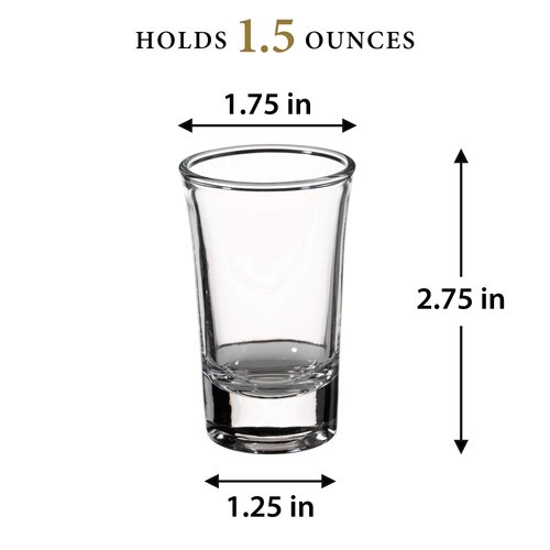 Lillian Rose Set of 6 Shot Glasses, 6 Count (Pack of 1), Clear
