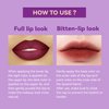 Easilydays Glitter Matte Lipstick, 2 In 1 Two Tone Waterproof Lip Gloss, Sparkling High Pigment Longlasting Smudgeproof Non-Stick Cup Lipstick, Shimmer Lip Blam for Women Girl Christmas Makeup (#01)