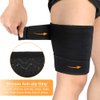 Thigh Support Brace, Hamstring Wrap Compression Sleeve with Anti-Slip Strip Support Thigh Quad Sprains, Tendonitis, Strains, Pulled Muscle Injury Rehab and Recovery, Fits Men and Women (Black)