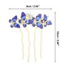 VOCOSTE Decorative Hair Combs, Rhinestone Butterfly Hair Comb, Stylish Bridal Side Comb, Hair Combs Accessories for Elegant Styling, Blue