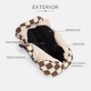 7AM Enfant Car Seat Covers - Cocoon Baby Cover for Boys & Girls, Rain & Snow Repellent, Breathable Windproof, Center Zipper, Universal Fit for Infant Car Seat (0-12M) (Print Checkers Tan)