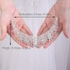 JWICOS Bridal Crystal Wedding Tiara Crown for Brides and Bridesmaids (Silver)