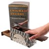Enigma Decode Secret Puzzle Box - Money and Gift Card Holder in a Wood Magic Trick Lock with Two Hidden Compartments Brainteaser