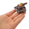 SAFIGLE Miniature Campfire Dollhouse Fire Pit Mini Fireplace Fake Fire Pretend Play Tiny Bonfire Model Toy Micro Landscape Decorations