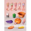 Mini Tiny Kitchen to Play with Dolls 13pcs Plastic Pretend Kitchen playset for Cooking, Toddler playset for Children, Play Kitchen Set, Kid Kitchen Play Set