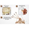 Pathfinders STEM kit Leonardo Da Vinci Catapult kit Trebuchet Engineering kit Educational Toys for Kids Science kit for Kids Age 12-14 stem Projects Physics Toys Wood Building Kits