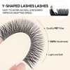 Y Lashes Extensions YY Lash Extensions C Curl 0.07mm 8-15mm Mix Tray Y Shape 4D Volume Premade Fan Lashes Matte Black Easy Fans Lashes Professional Use YY Lash (YY-0.07-C, 8-15mm Mix)