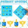 Hollowfly 30 Pcs Hanukkah Tic Tac Toe Game Bulk Hanukkah Felt Board Game Mini Strategic Board Game for Family Jewish Classic Educational Goodie Bag Stuffers Birthday Party Favors Gifts