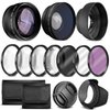 Ultra Deluxe Lens Kit for Canon Rebel T3, T5, T5i, T6, T6i, T7i, EOS 80D, EOS 77D Cameras with Canon EF-S 18-55mm is II STM Lens - Includes: 7pc 58mm Filter Set + 58mm Wide Angle and Telephoto Lens