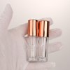 COSIDEA 30pcs 2.5ml Round Rose gold empty lip gloss tubes bulk with wand lipgloss bottle containers wholesale