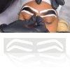 Permanent Makeup Eyebrow Auxiliary Stickers,Airbrush Brow Stickers Stencils Shape Tape,Brow Shaping Mapping Guide Tool, Disposable Adhesive Eyebrow Template Sticker (1 Pack -10 Pairs Type A)