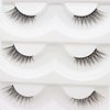 DAODER Eyelashes Half Lashes Wispy Cat Eye Faux Mink Lashes Natural Look 7-13mm Short Demi Wispies False Eyelashes Soft Lashes for Daily Wear 5 Pairs (Half Lashes 05) Black
