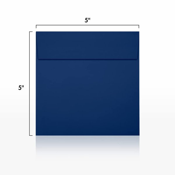 LUXPaper Square Invitation Envelopes | Peel & Press | 5" x 5" | Navy Blue | 80lb. Text | 50 Qty