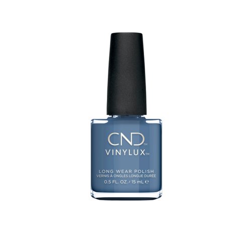 CND Vinylux Longwear Blue Nail Polish, Gel-like Shine & Chip Resistant Color, Denim Patch, 0.5 fl. oz