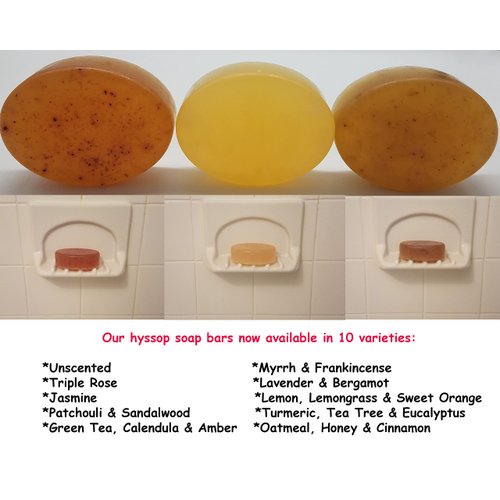 BIBLE N Beautyoils Cleanse Me With Hyssop Natural Soap Bar, Herbal Soap Bar Infused with Hyssop, Myrrh, and Frankincense Fragrance for Refreshing Experience (Myrrh and Frankincense)