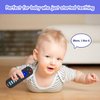 ROBBEAR Baby Teething Toys, Soft Silicone Remote Control Teether for Babies 3 6 12 18 Months, TV Remote Control Shape Infant Chew Sensory Toys for Boys and Girls, Baby Teething Relief, BPA Free