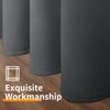 YoungsTex Blackout Curtains for Bedroom - Grommet Thermal Insulated Curtains Room Darkening Window Drapes for Living Room, 2 Panels, 42 x 63 Inch, Dark Grey