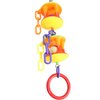 Bonka Bird Toys 2181 Duo Ball Swivel 13" x 3", Medium Parrot Puzzle Tug Cage Toy, African Grey, Conure, Quaker, and Similar Sized Birds
