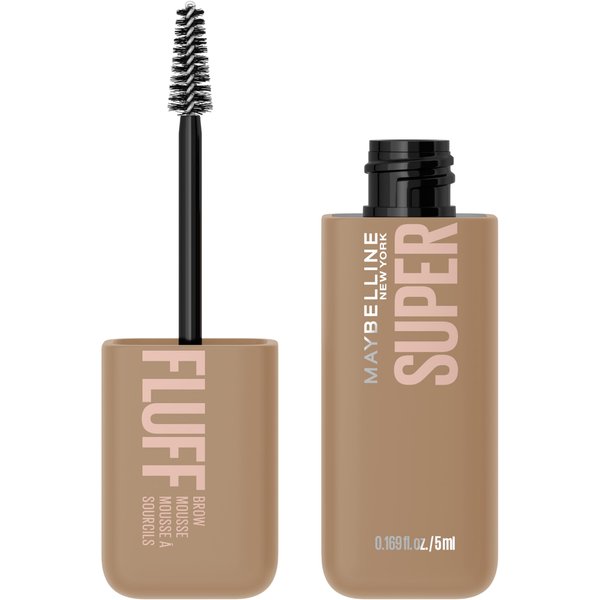 Maybelline Superfluff Volumizing Brow Mousse, All Day Tinted Brow Gel For Soft Full Brows, Blonde, 1 Count