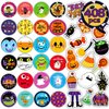 Funnlot Halloween Sticker Sheets 32 Sheets Round Halloween Stickers for Kids Halloween Stickers Trick Or Treat Stickers for Treat Bag Halloween Party Decors